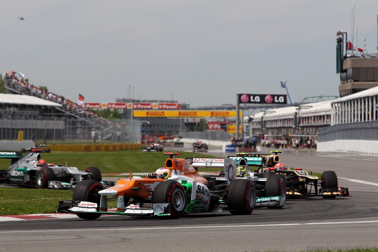 GP CANADA, 10.06.2012- Gara, Paul di Resta (GBR) Sahara Force India F1 Team VJM05 