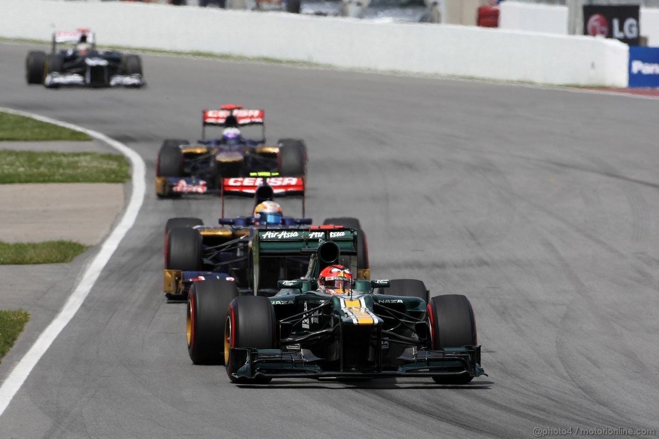 GP CANADA, 10.06.2012- Gara, Heikki Kovalainen (FIN) Caterham F1 Team CT01 