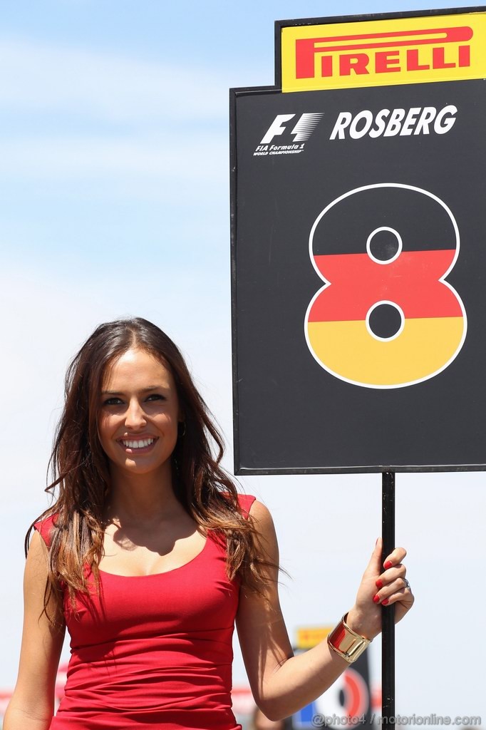 GP CANADA, 10.06.2012- Gara, grid girl, pitbabes