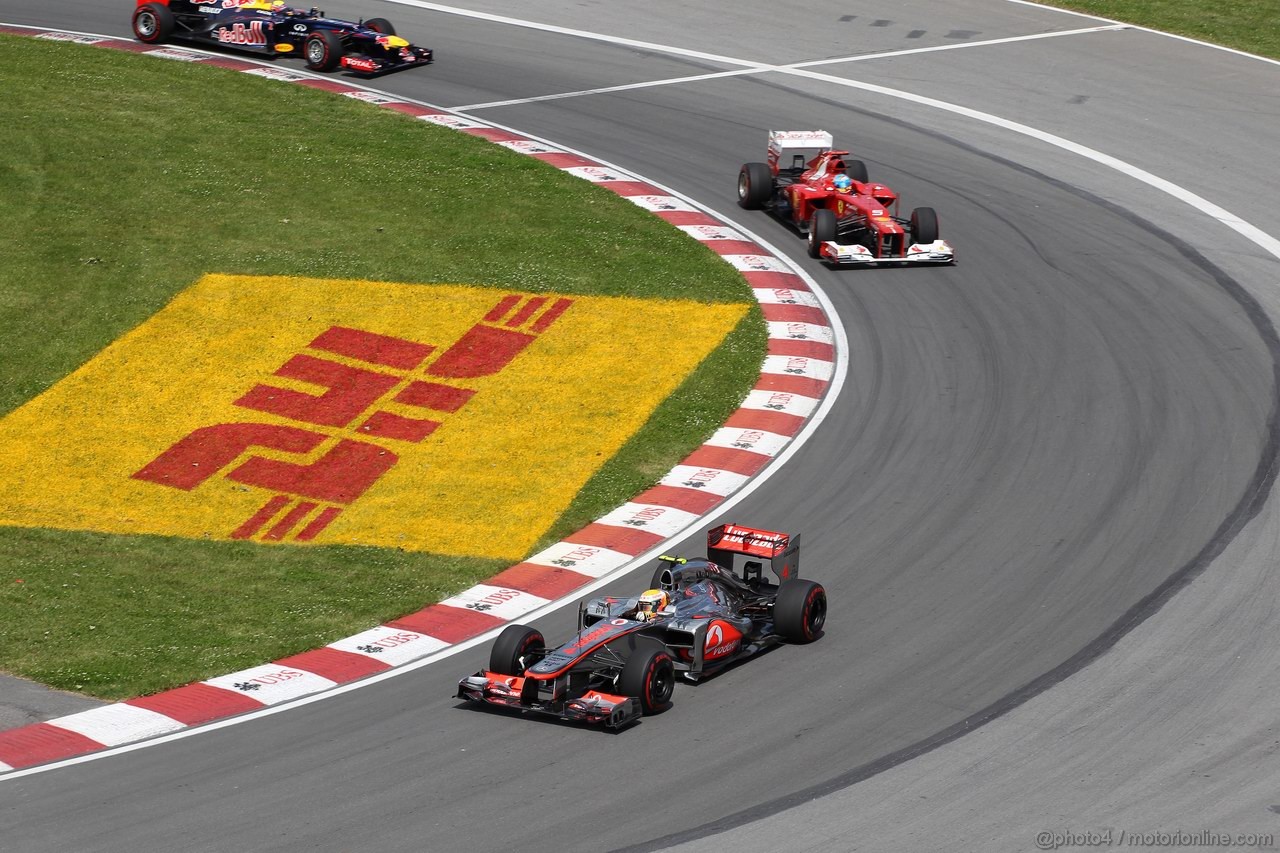 GP CANADA, 10.06.2012- Gara, Lewis Hamilton (GBR) McLaren Mercedes MP4-27 