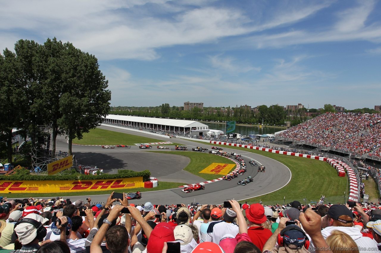 GP CANADA, 10.06.2012- Gara, Fernando Alonso (ESP) Ferrari F2012 