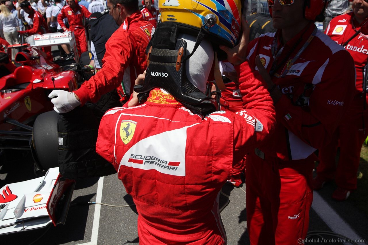 GP CANADA, 10.06.2012- Gara, Fernando Alonso (ESP) Ferrari F2012 