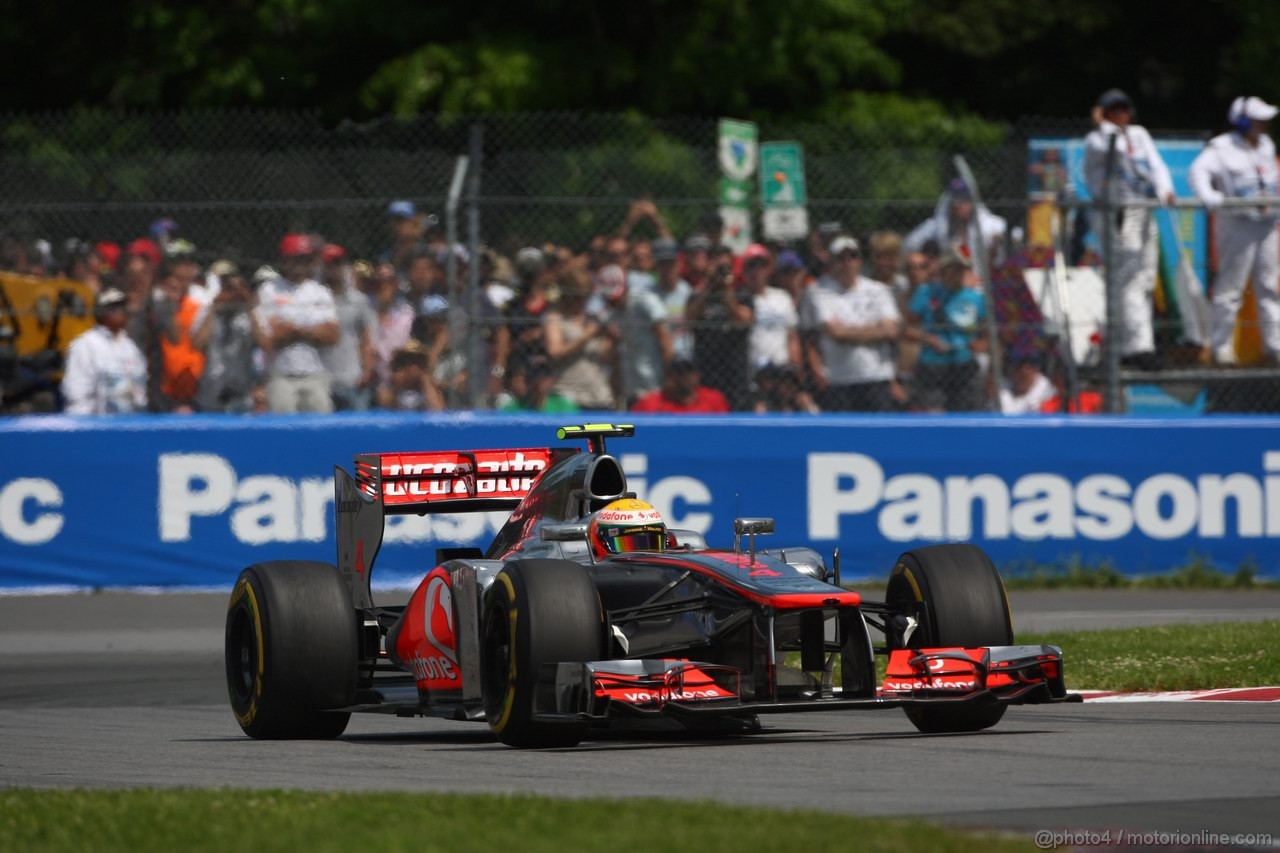 GP CANADA, 10.06.2012- Gara, Lewis Hamilton (GBR) McLaren Mercedes MP4-27 