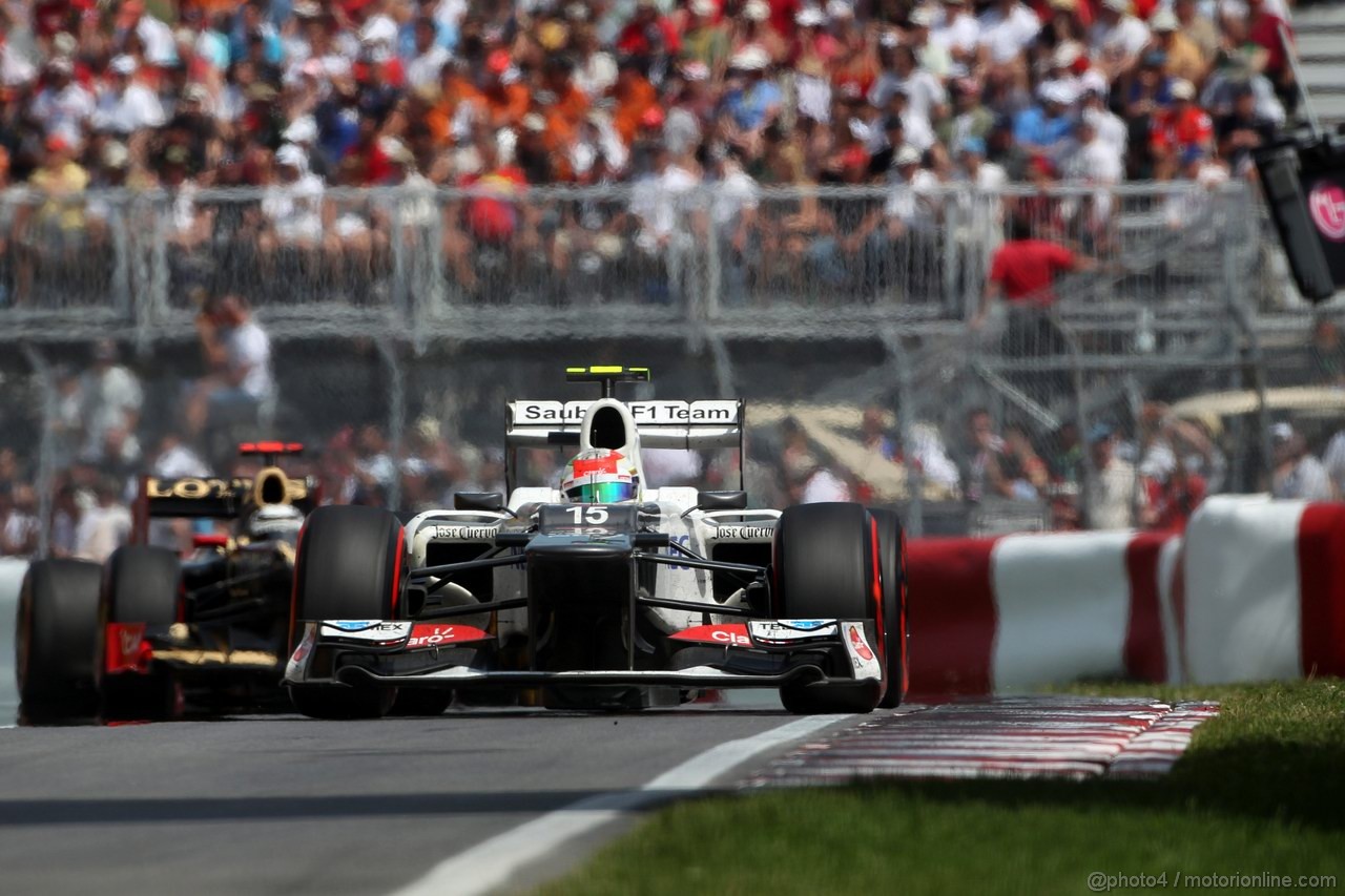 GP CANADA, 10.06.2012- Gara, Sergio Pérez (MEX) Sauber F1 Team C31 