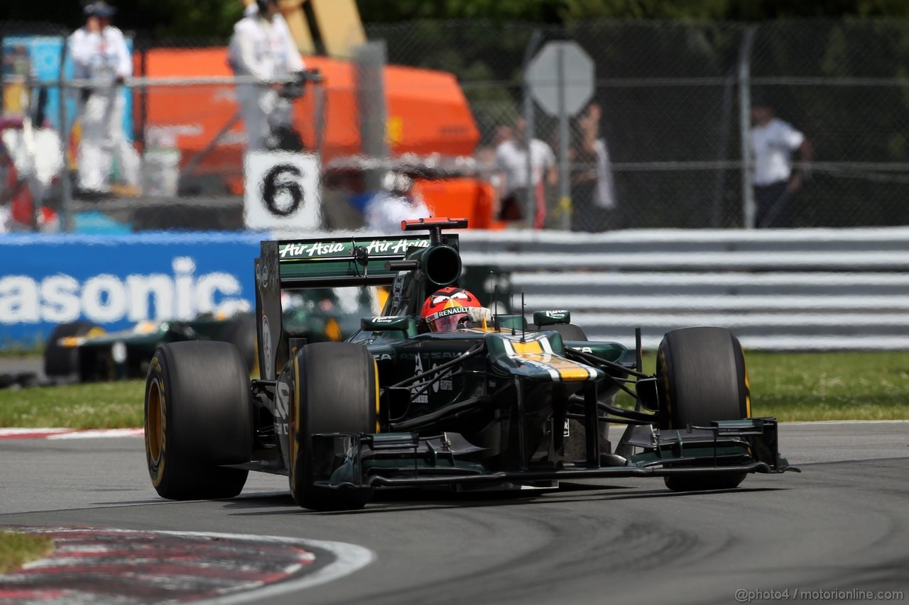 GP CANADA, 10.06.2012- Gara, Heikki Kovalainen (FIN) Caterham F1 Team CT01 