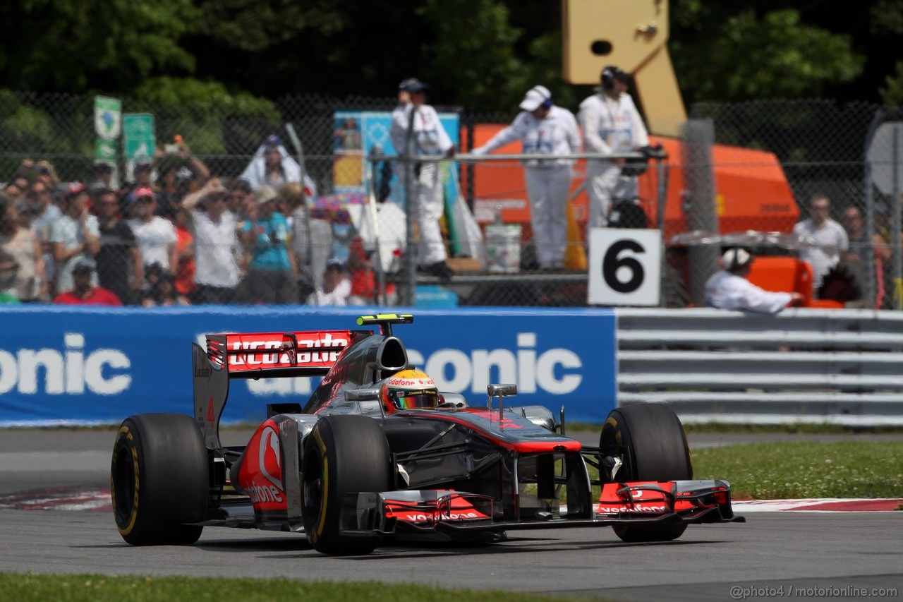 GP CANADA, 10.06.2012- Gara, Lewis Hamilton (GBR) McLaren Mercedes MP4-27