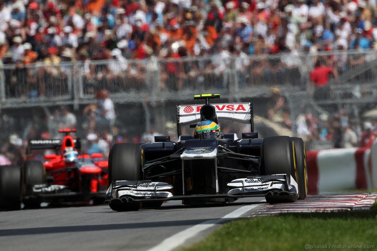 GP CANADA, 10.06.2012- Gara, Bruno Senna (BRA) Williams F1 Team FW34 