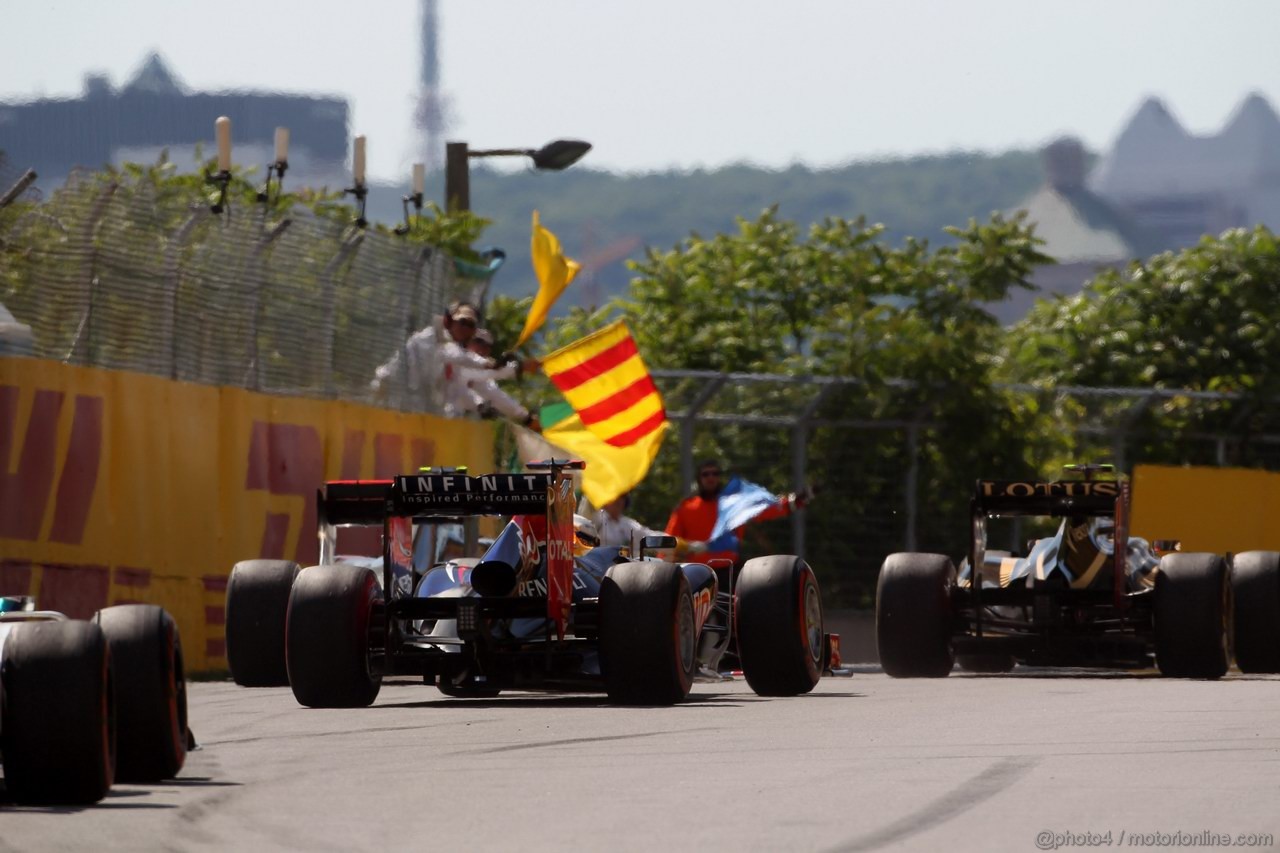 GP CANADA, 10.06.2012- Gara, Finished race, Sebastian Vettel (GER) Red Bull Racing RB8 