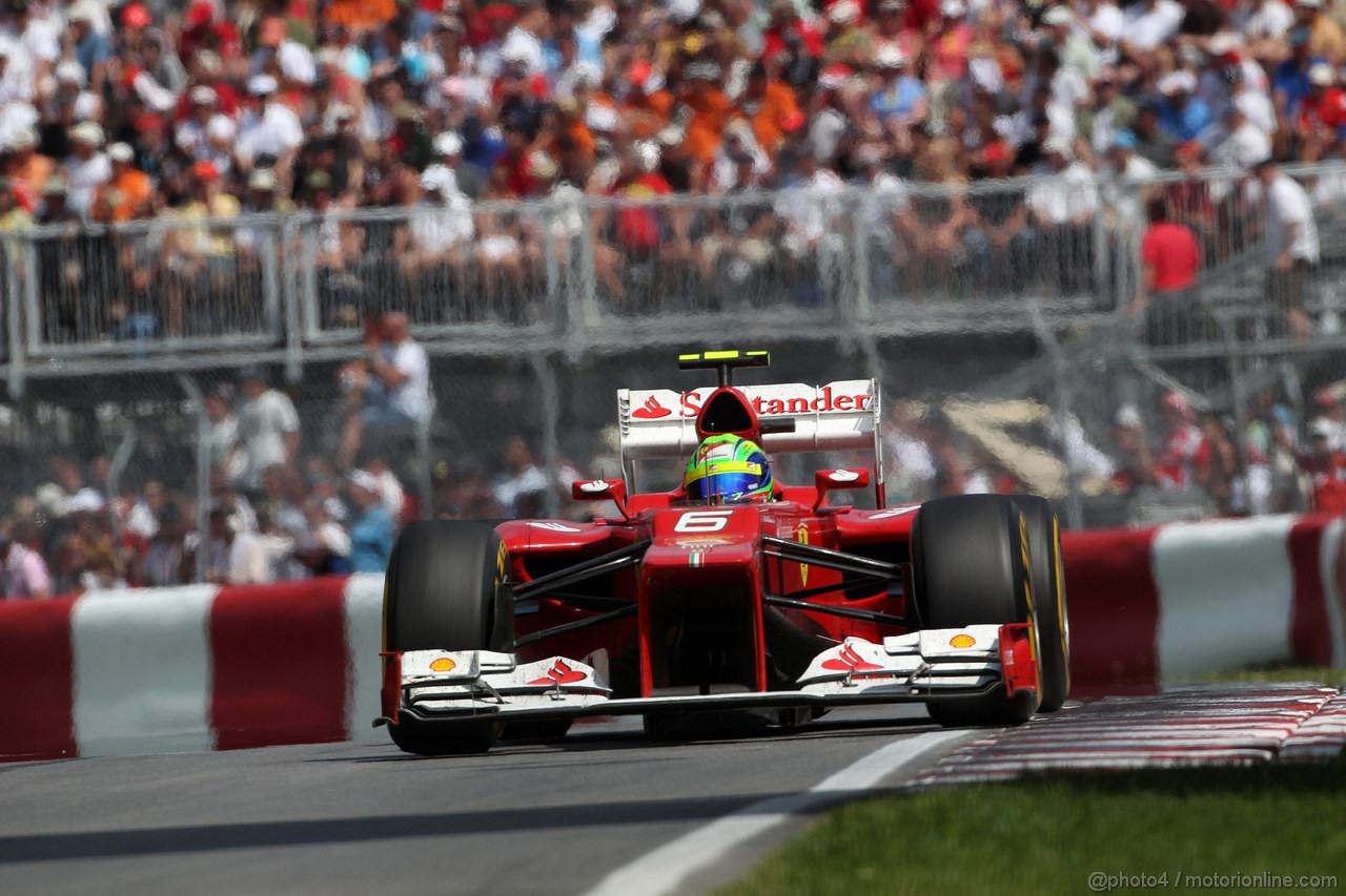 GP CANADA, 10.06.2012- Gara, Felipe Massa (BRA) Ferrari F2012 