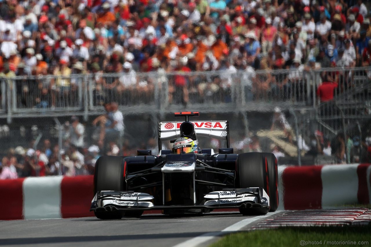 GP CANADA, 10.06.2012- Gara, Pastor Maldonado (VEN) Williams F1 Team FW34 