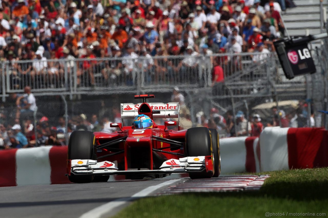 GP CANADA, 10.06.2012- Gara, Fernando Alonso (ESP) Ferrari F2012 