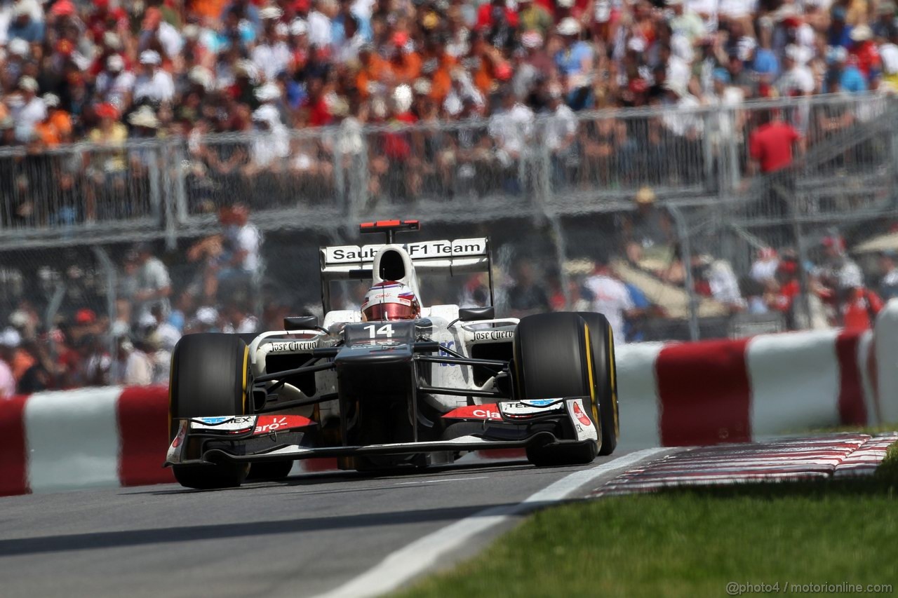 GP CANADA, 10.06.2012- Gara, Kamui Kobayashi (JAP) Sauber F1 Team C31 