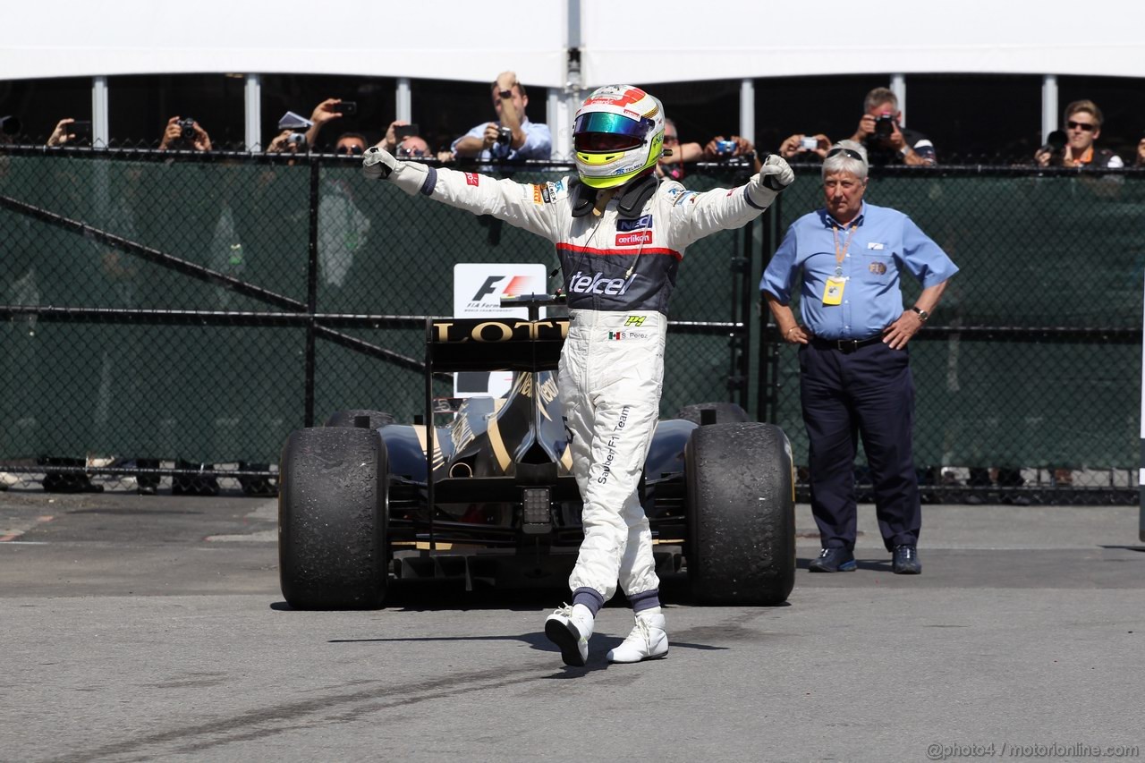 GP CANADA, 10.06.2012- Gara, terzo Sergio Pérez (MEX) Sauber F1 Team C31