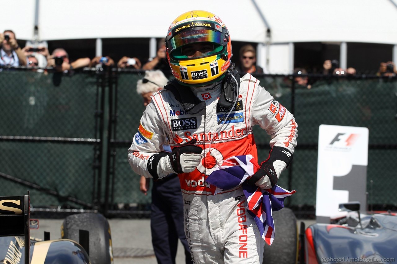 GP CANADA, 10.06.2012- Gara, Lewis Hamilton (GBR) McLaren Mercedes MP4-27 vincitore 