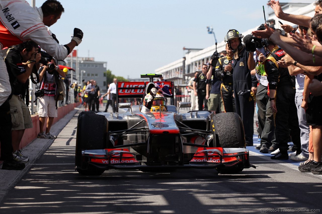 GP CANADA, 10.06.2012- Gara, Lewis Hamilton (GBR) McLaren Mercedes MP4-27 vincitore