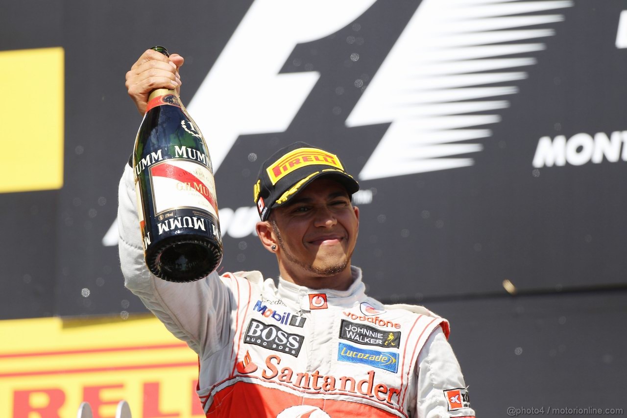 GP CANADA, 10.06.2012- Gara, 1st position Lewis Hamilton (GBR) McLaren Mercedes MP4-27