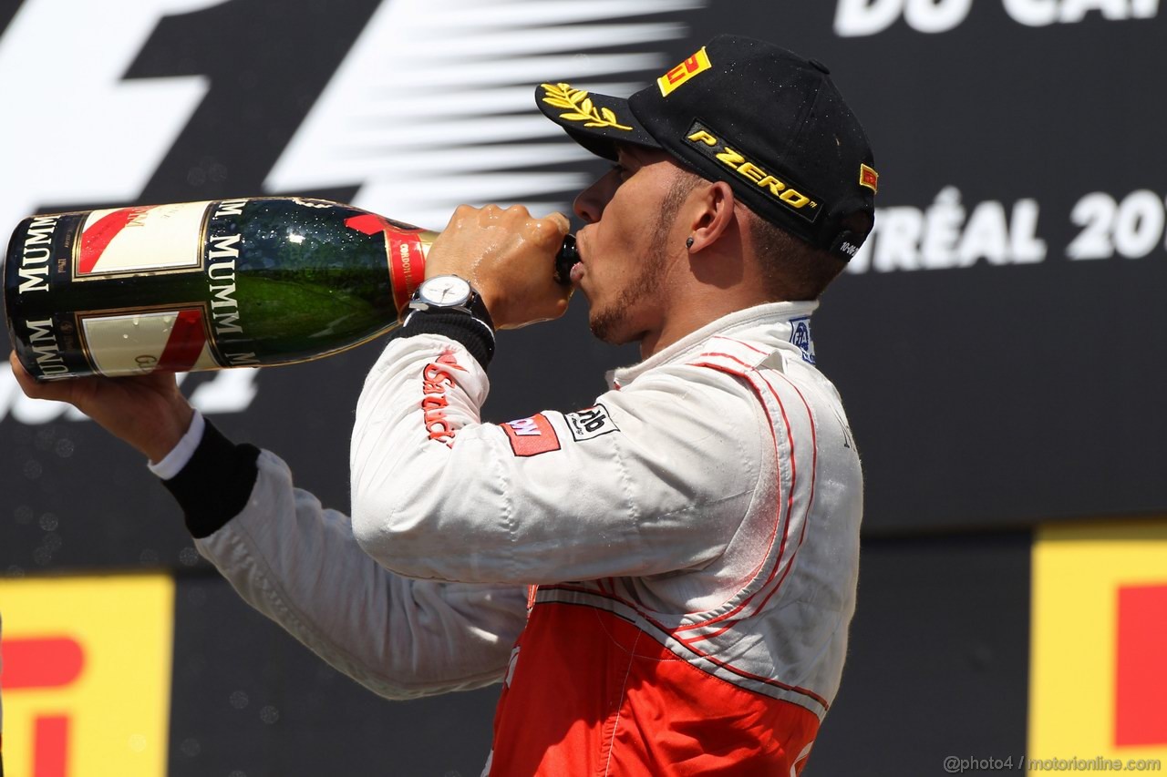 GP CANADA, 10.06.2012- Gara, Lewis Hamilton (GBR) McLaren Mercedes MP4-27 vincitore