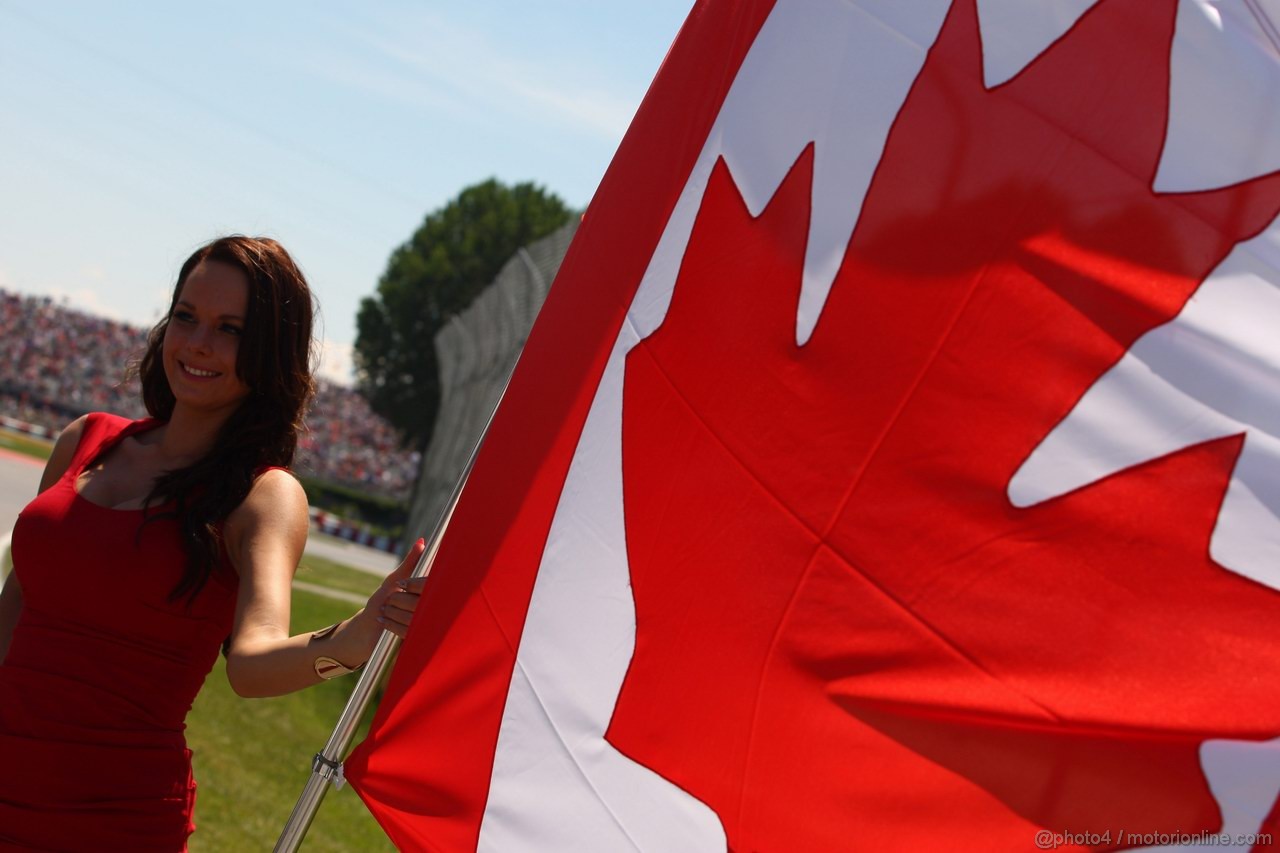 GP CANADA, 10.06.2012- Gara, grid girl, pitbabes