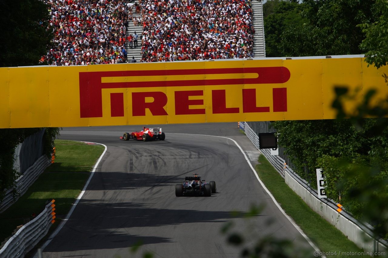 GP CANADA, 10.06.2012- Gara, Fernando Alonso (ESP) Ferrari F2012 