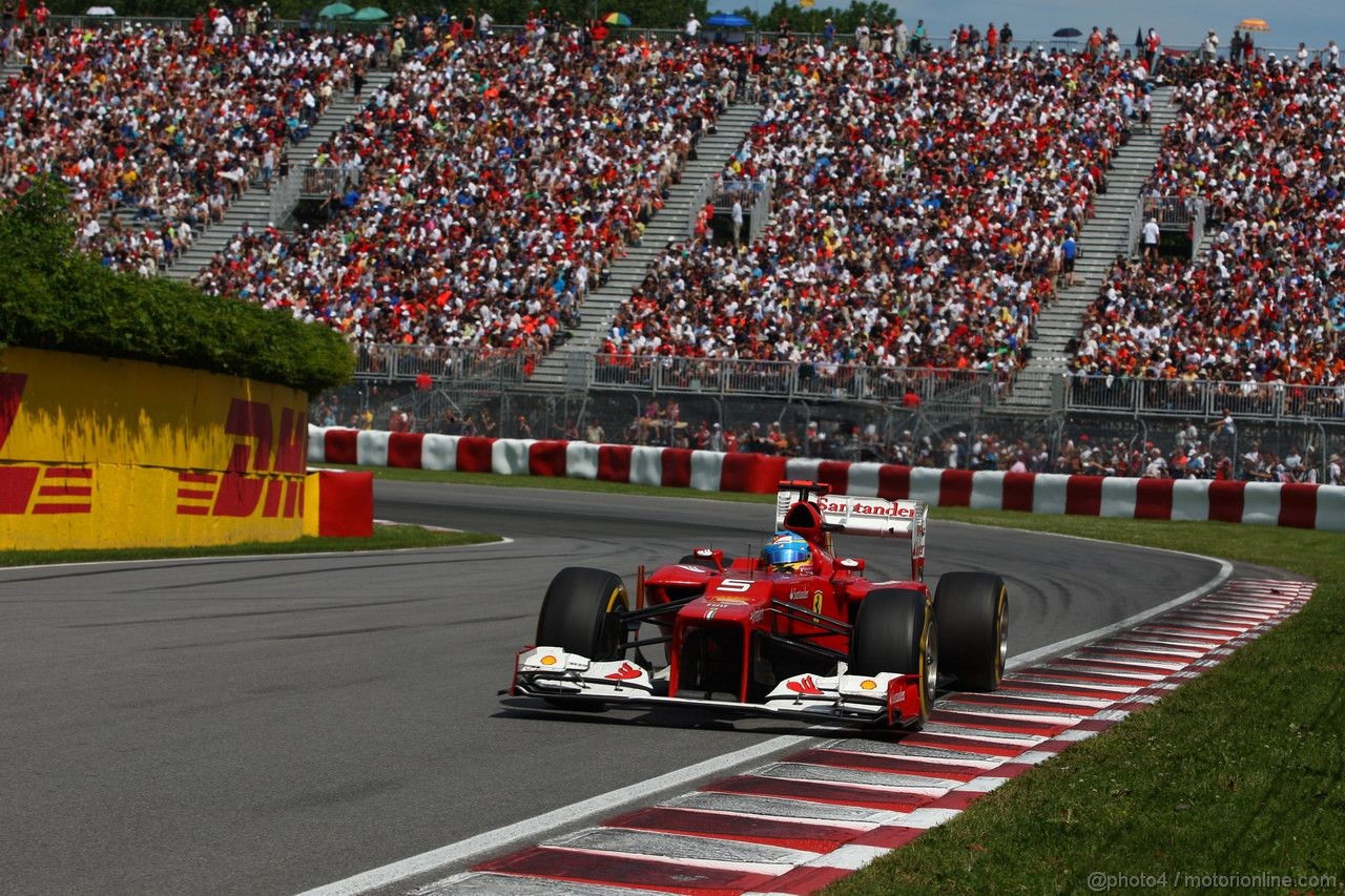 GP CANADA, 10.06.2012- Gara, Fernando Alonso (ESP) Ferrari F2012 