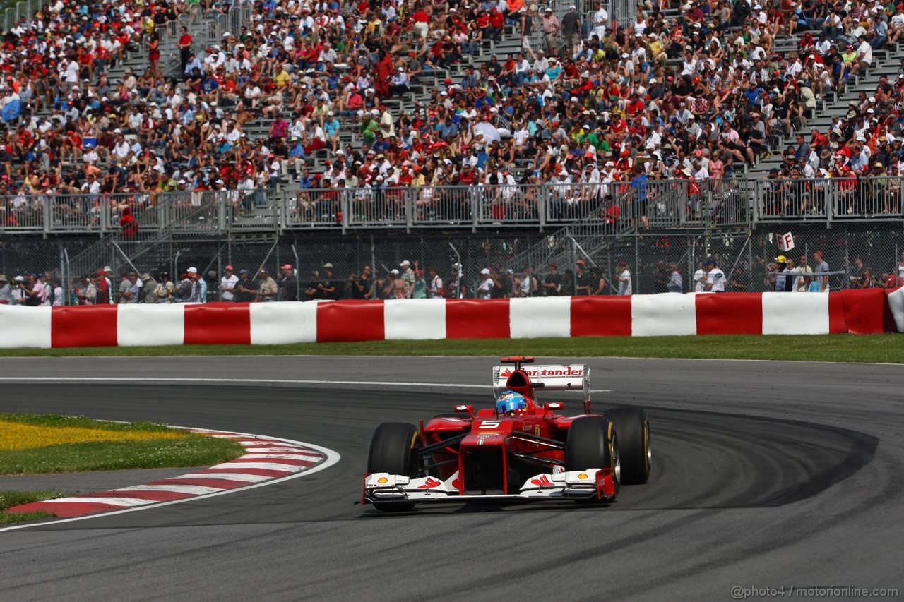 GP CANADA, 10.06.2012- Gara, Fernando Alonso (ESP) Ferrari F2012