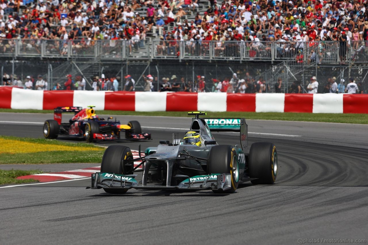 GP CANADA, 10.06.2012- Gara, Nico Rosberg (GER) Mercedes AMG F1 W03 