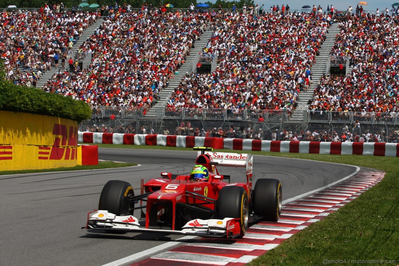 GP CANADA, 10.06.2012- Gara, Felipe Massa (BRA) Ferrari F2012 