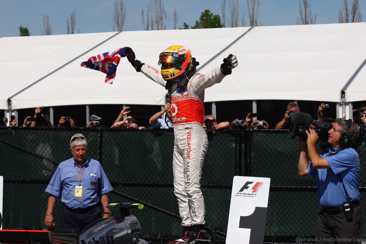 GP CANADA, 10.06.2012- Gara, Lewis Hamilton (GBR) McLaren Mercedes MP4-27 vincitore