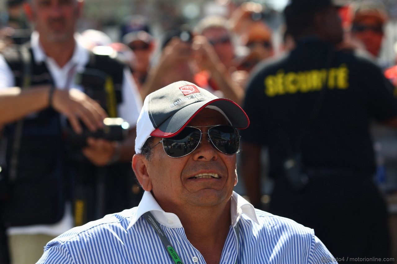 GP CANADA, 10.06.2012- Gara, The father of Sergio Pérez (MEX) Sauber F1 Team C31