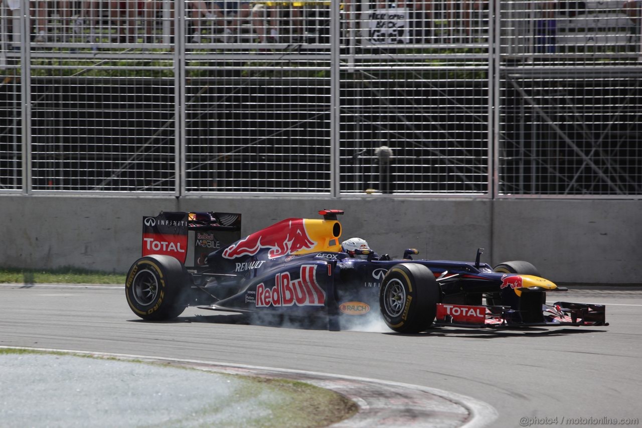 GP CANADA, 10.06.2012- Gara, Sebastian Vettel (GER) Red Bull Racing RB8 