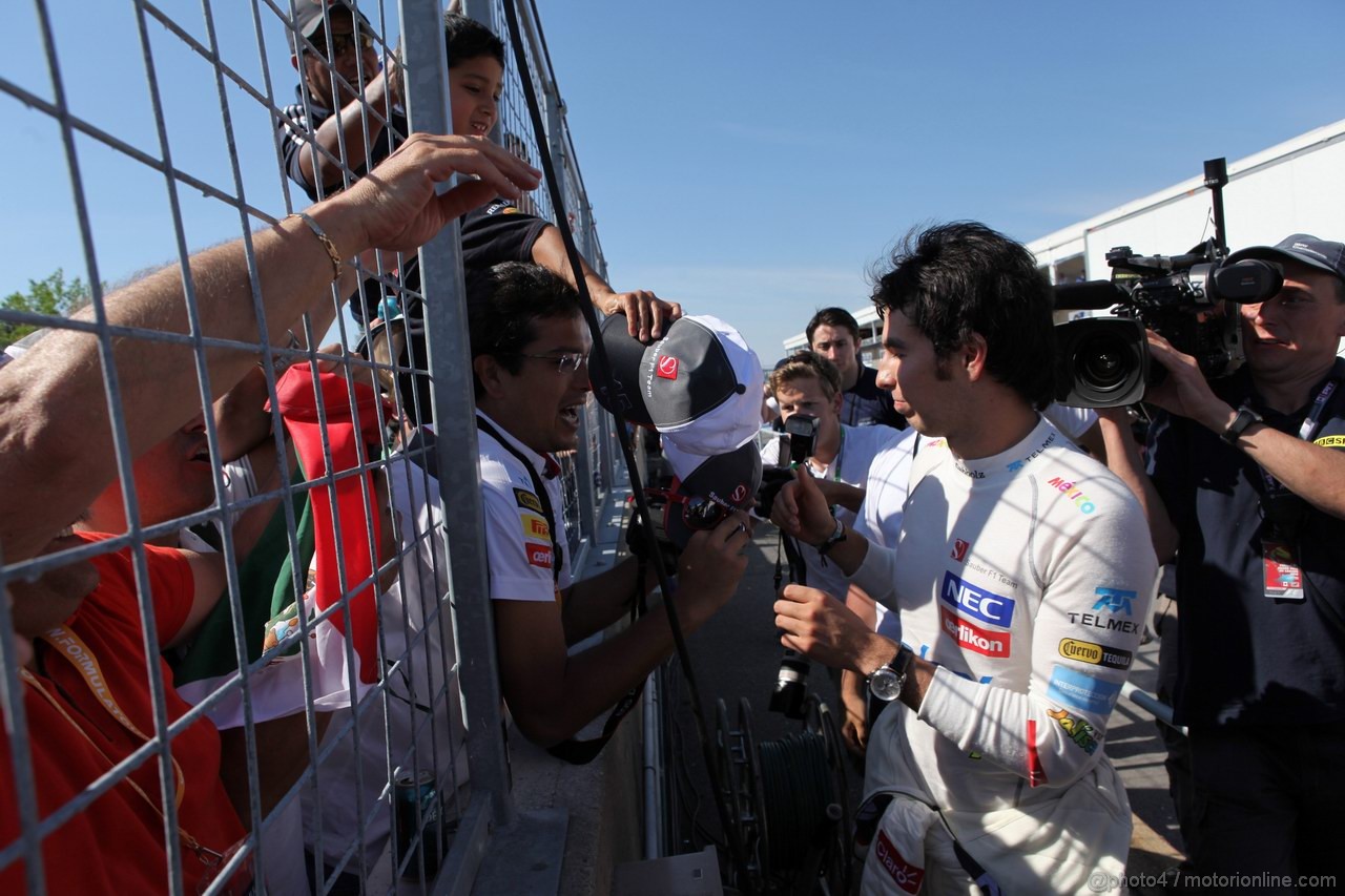 GP CANADA, 10.06.2012- Gara, terzo Sergio Pérez (MEX) Sauber F1 Team C31