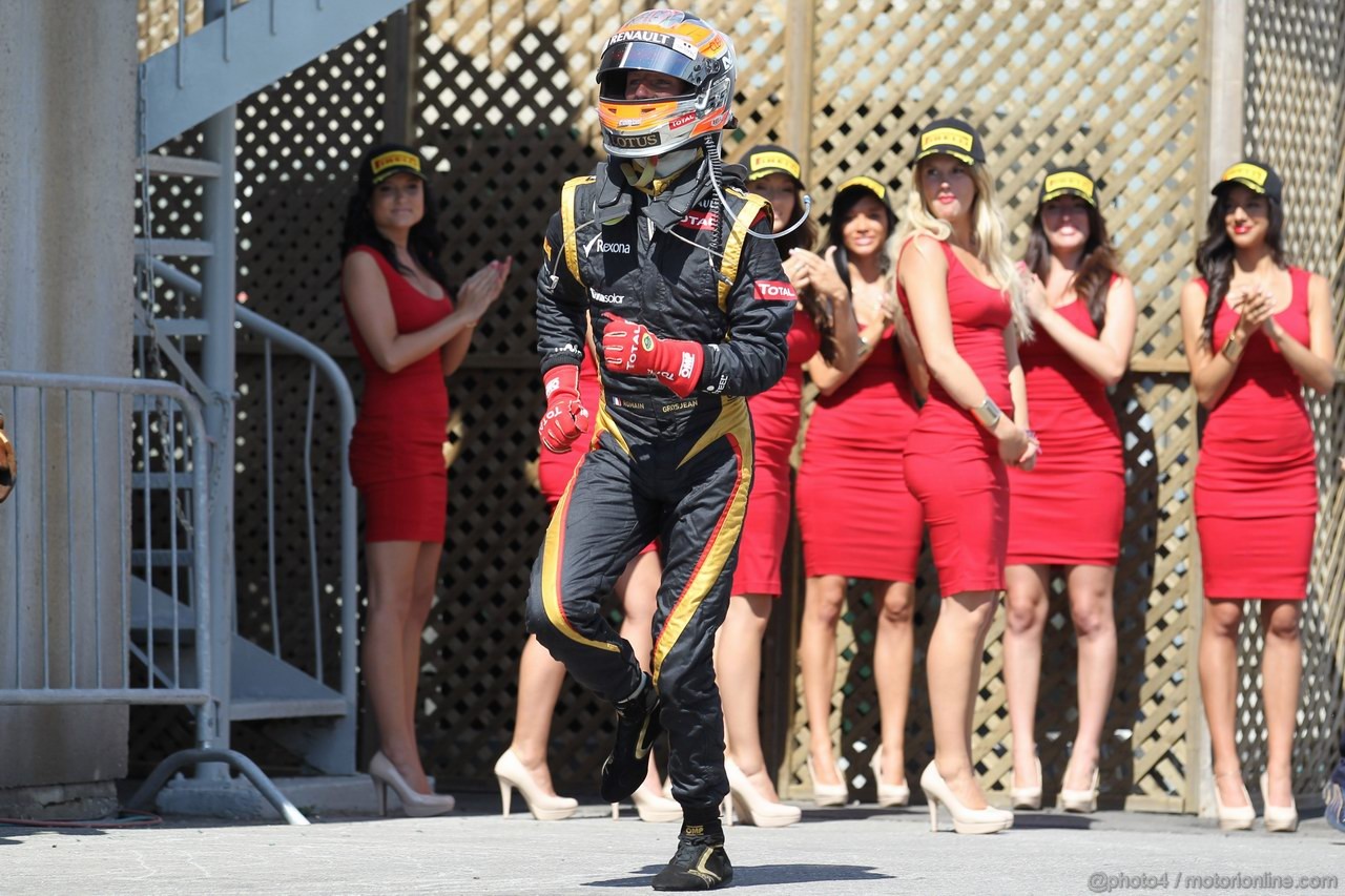 GP CANADA, 10.06.2012- Gara, secondo Romain Grosjean (FRA) Lotus F1 Team E20