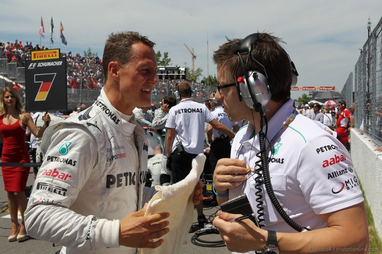 GP CANADA, 10.06.2012- Gara, Michael Schumacher (GER) Mercedes AMG F1 W03 