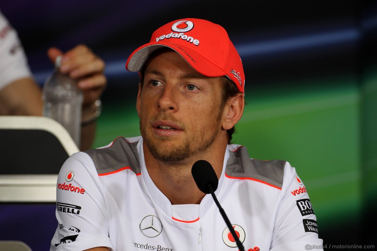 GP CANADA, 07.06.2012- Conferenza Stampa, Jenson Button (GBR) McLaren Mercedes MP4-27 