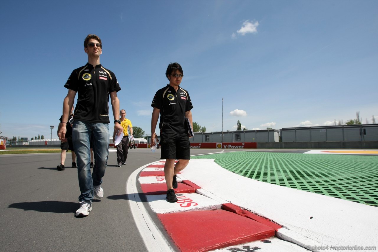 GP CANADA, 07.06.2012- Romain Grosjean (FRA) Lotus F1 Team E20