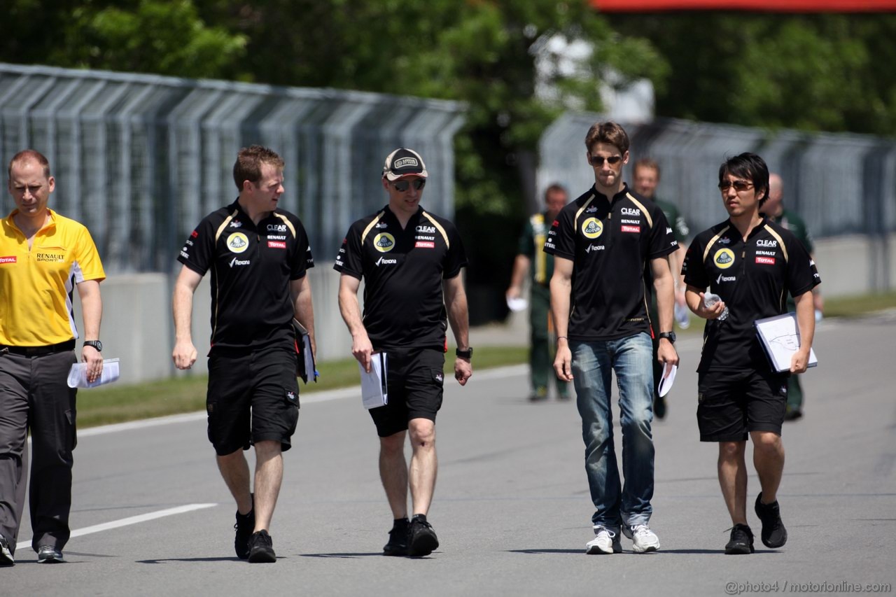 GP CANADA, 07.06.2012- Romain Grosjean (FRA) Lotus F1 Team E20 