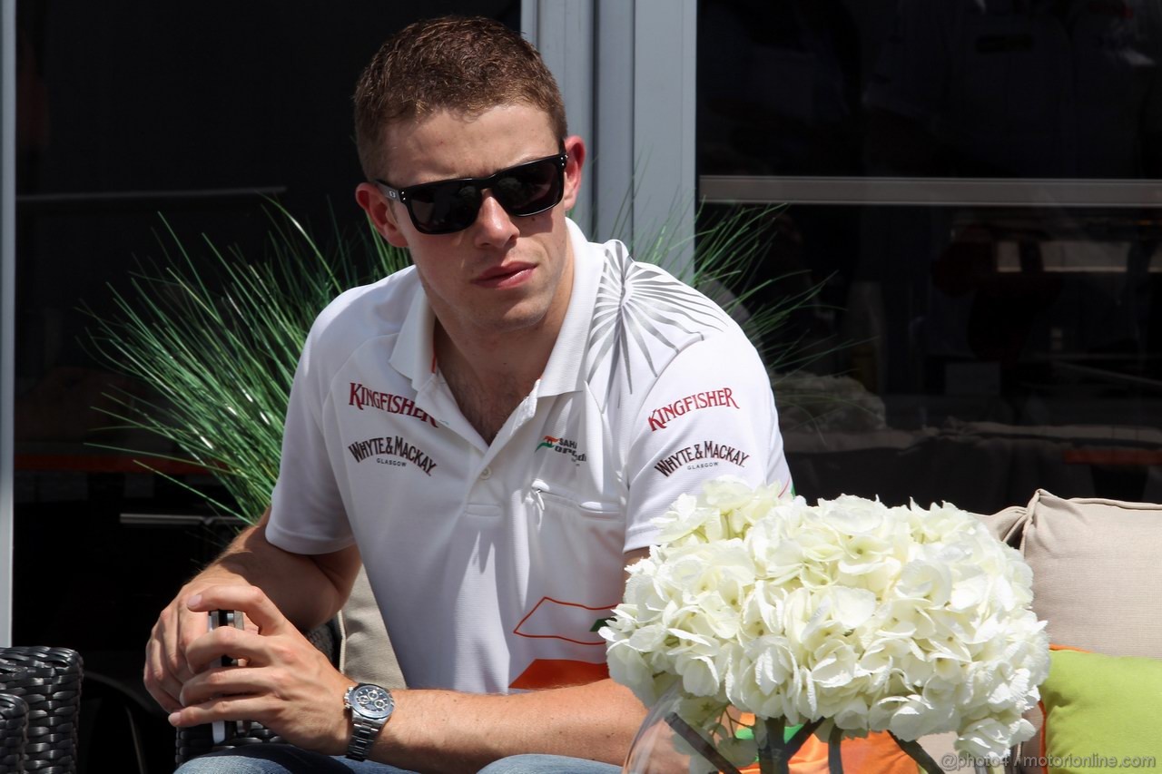 GP CANADA, 07.06.2012-Paul di Resta (GBR) Sahara Force India F1 Team VJM05 