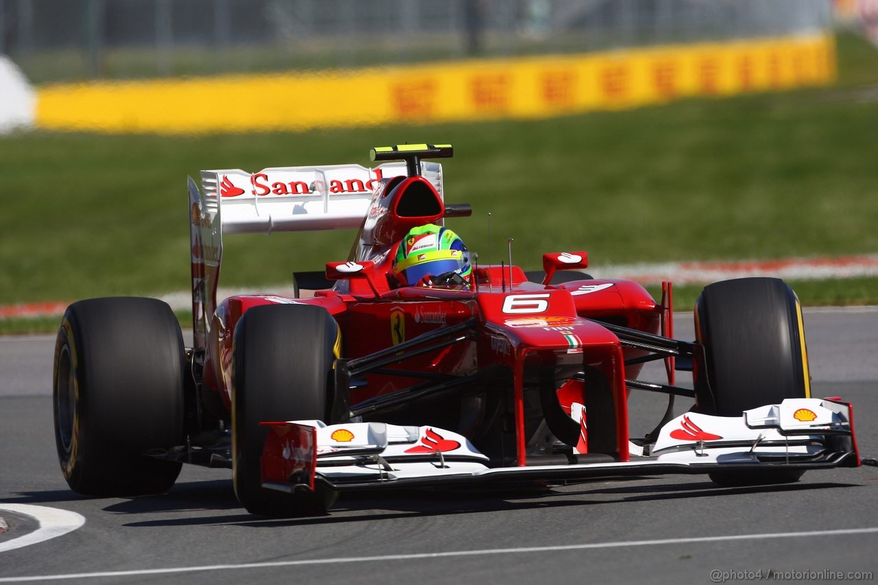 GP CANADA, 09.06.2012- Prove Libere 3, Felipe Massa (BRA) Ferrari F2012