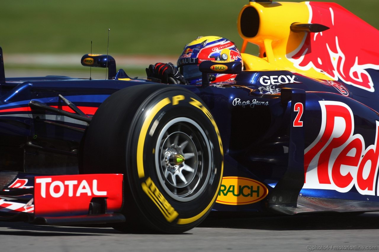 GP CANADA, 09.06.2012- Prove Libere 3, Mark Webber (AUS) Red Bull Racing RB8