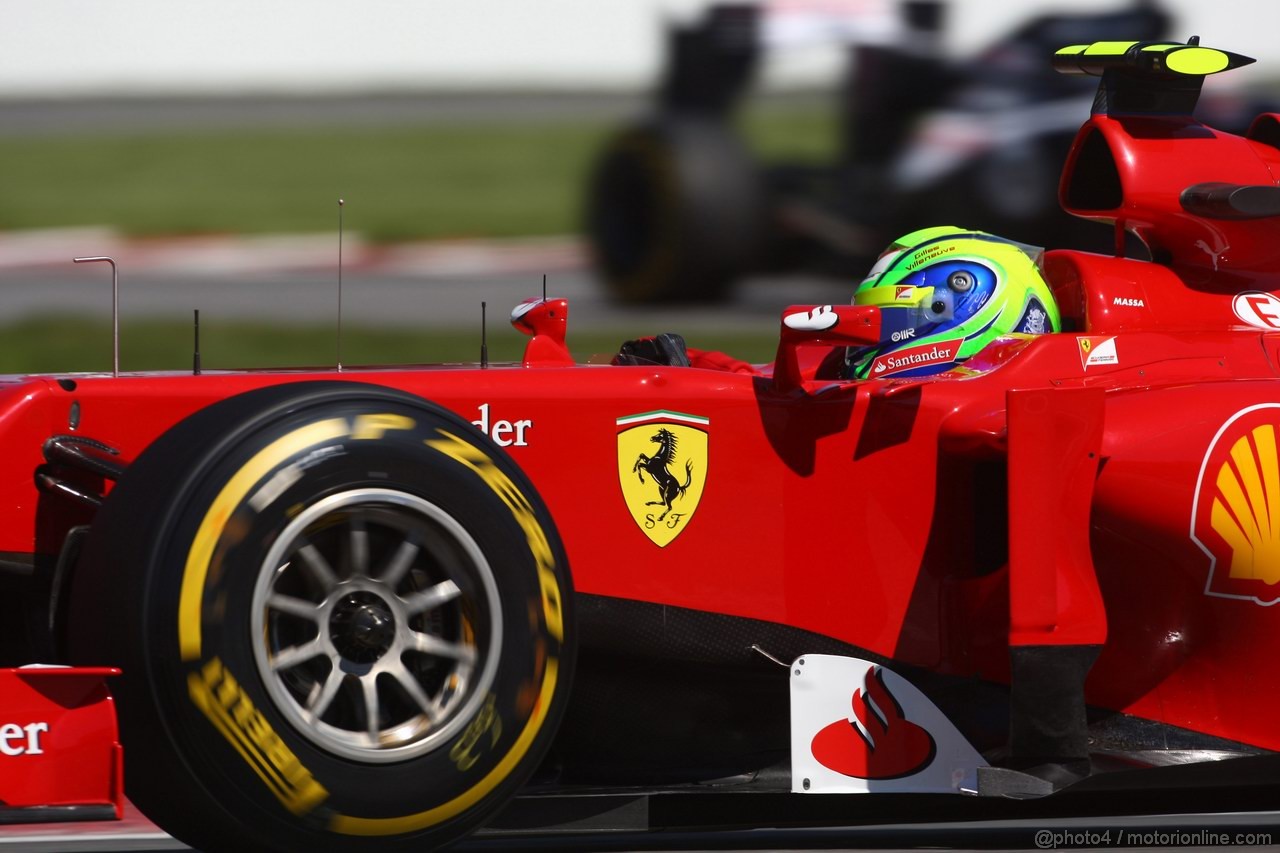 GP CANADA, 09.06.2012- Prove Libere 3, Felipe Massa (BRA) Ferrari F2012