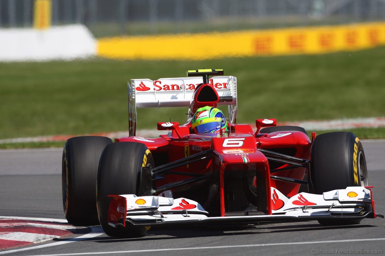 GP CANADA, 09.06.2012- Prove Libere 3, Felipe Massa (BRA) Ferrari F2012