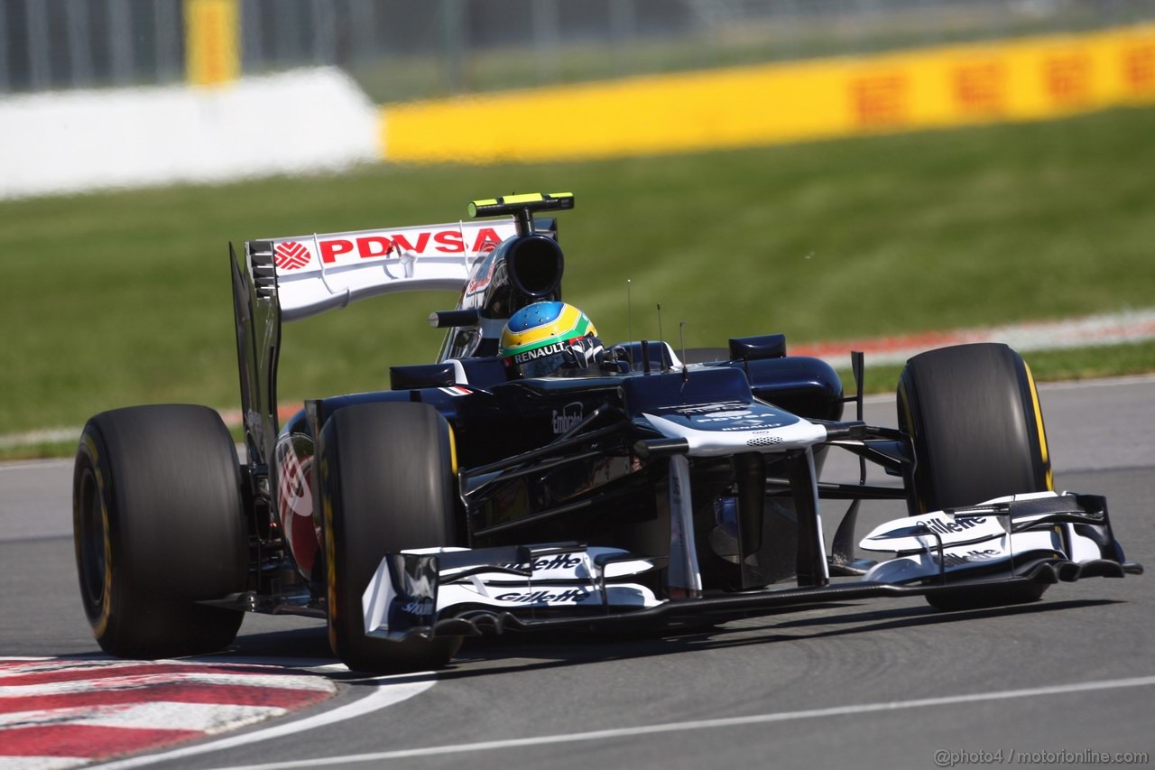 GP CANADA, 09.06.2012- Prove Libere 3, Bruno Senna (BRA) Williams F1 Team FW34 