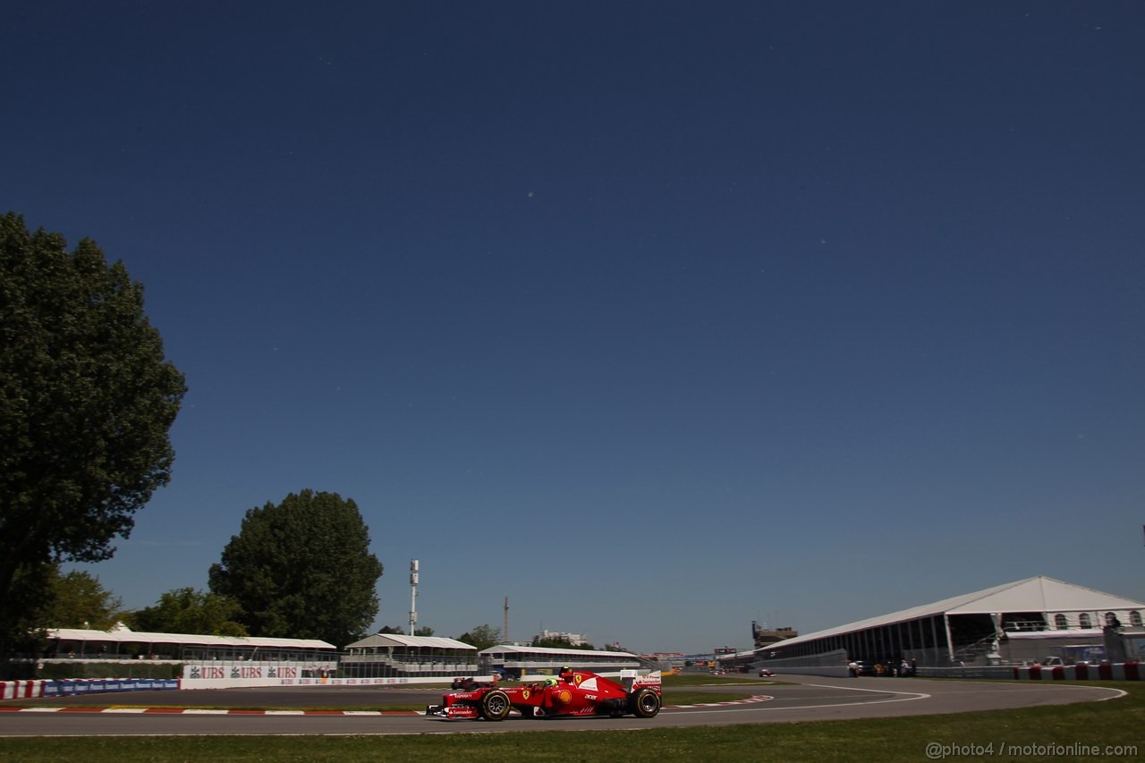 GP CANADA, 09.06.2012- Prove Libere 3, Felipe Massa (BRA) Ferrari F2012