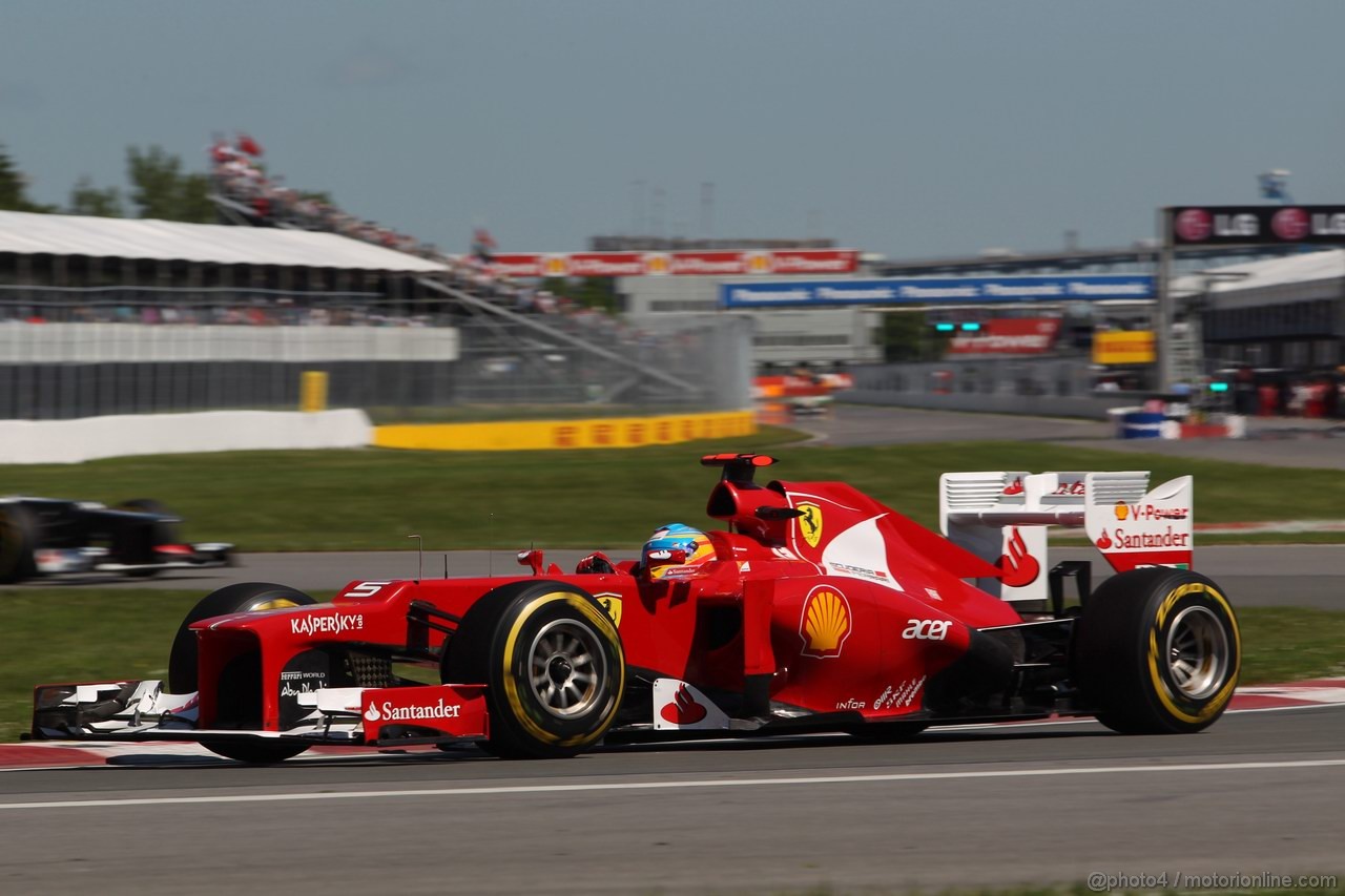 GP CANADA, 09.06.2012- Prove Libere 3, Fernando Alonso (ESP) Ferrari F2012