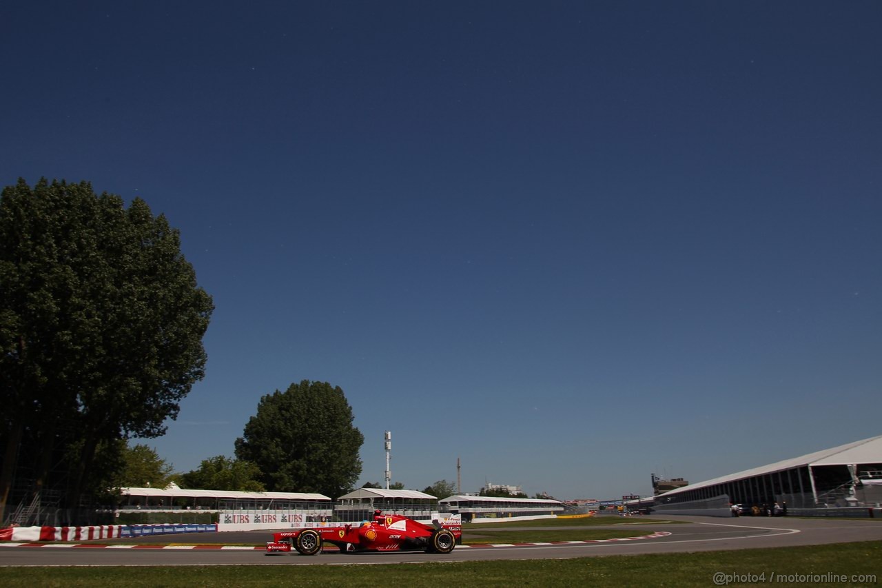 GP CANADA, 09.06.2012- Prove Libere 3, Fernando Alonso (ESP) Ferrari F2012