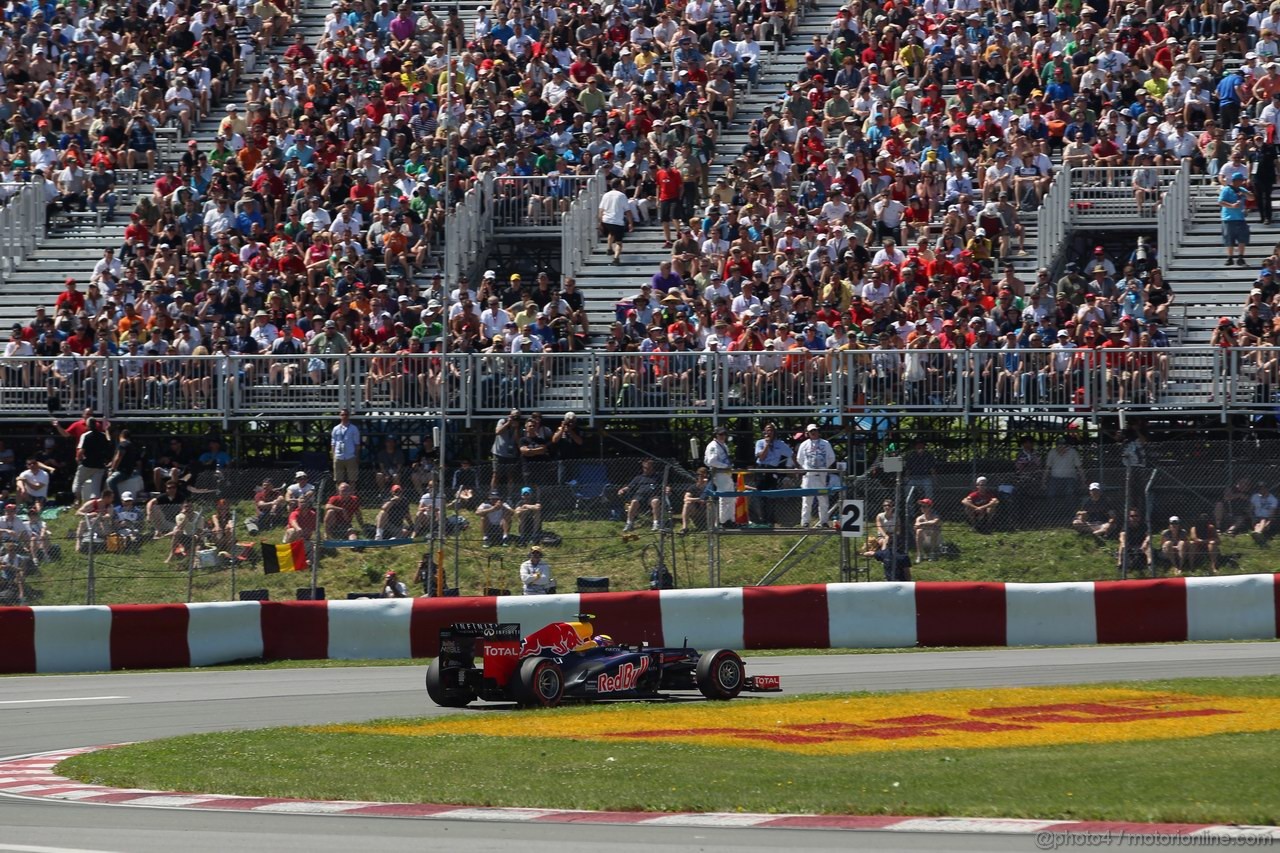 GP CANADA, 09.06.2012- Prove Libere 3, Mark Webber (AUS) Red Bull Racing RB8 