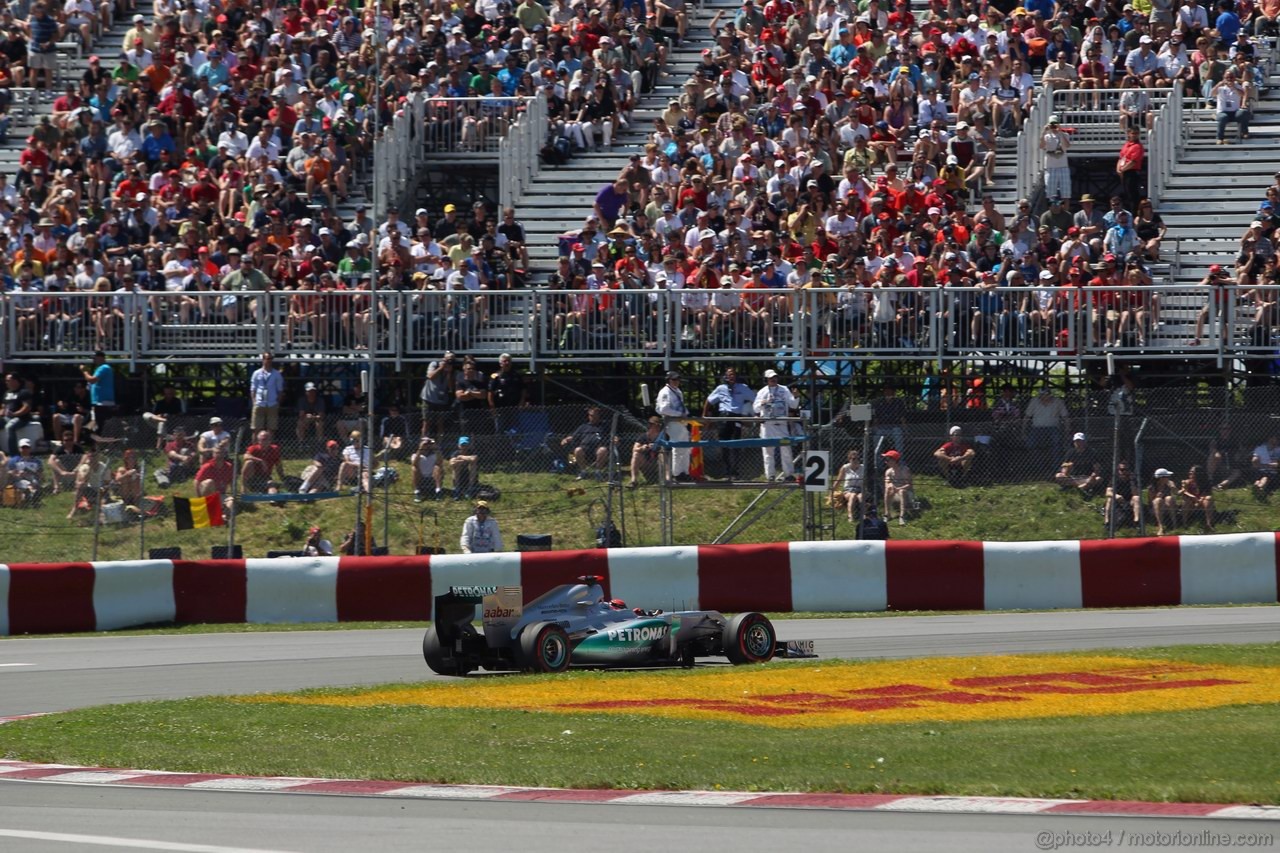 GP CANADA, 09.06.2012- Prove Libere 3, Michael Schumacher (GER) Mercedes AMG F1 W03
