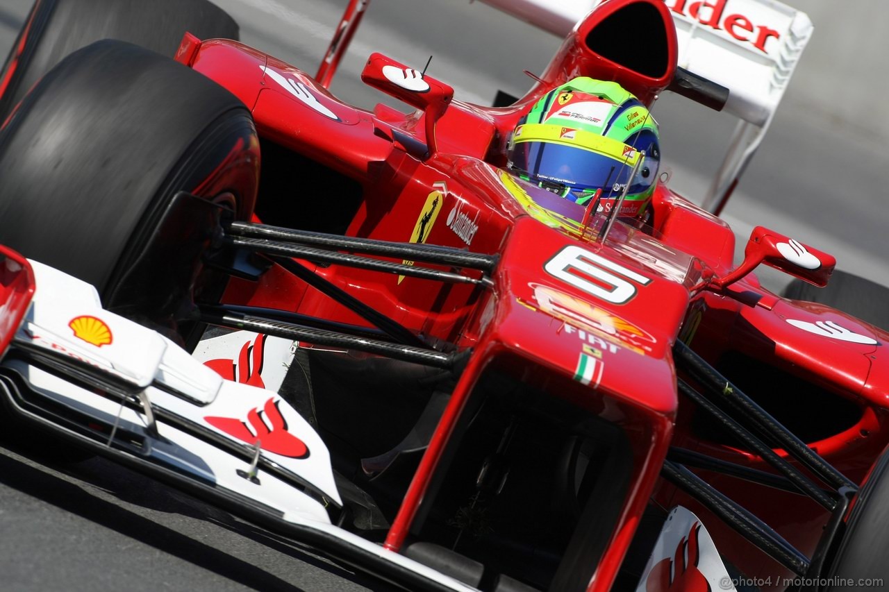 GP CANADA, 09.06.2012- Prove Libere 3, Felipe Massa (BRA) Ferrari F2012 