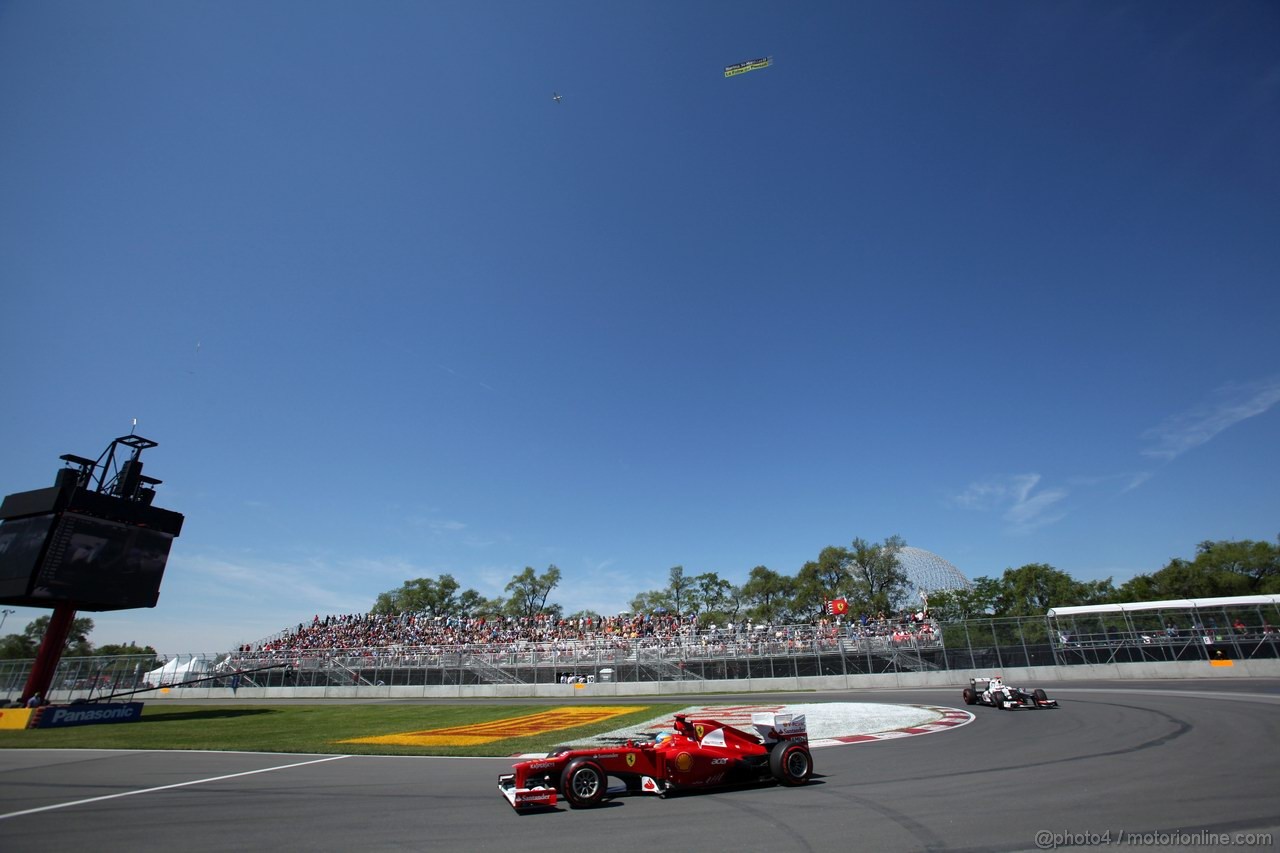 GP CANADA, 09.06.2012- Prove Libere 3, Fernando Alonso (ESP) Ferrari F2012