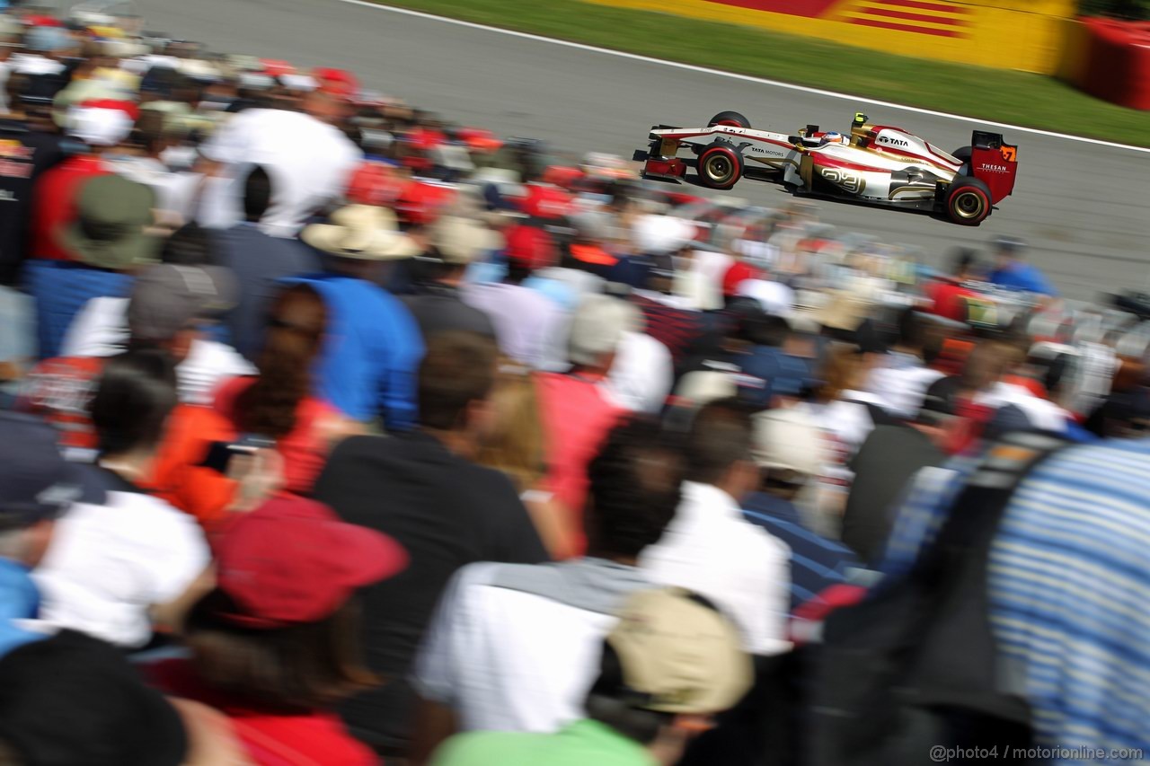 GP CANADA, 09.06.2012- Prove Libere 3, Narain Karthikeyan (IND) HRT Formula 1 Team F112